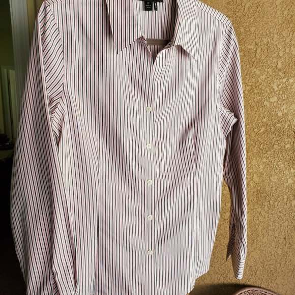 Kasper Women's Long Sleeve Button-down, Collared Shirt Sz 12 - Picture 4 of 13